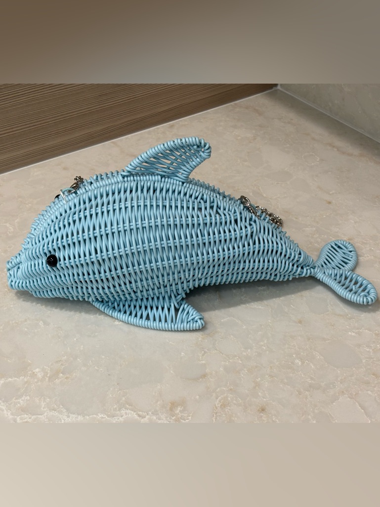 Nwt Tommy Bahama Blue Dolphin Novelty Bag